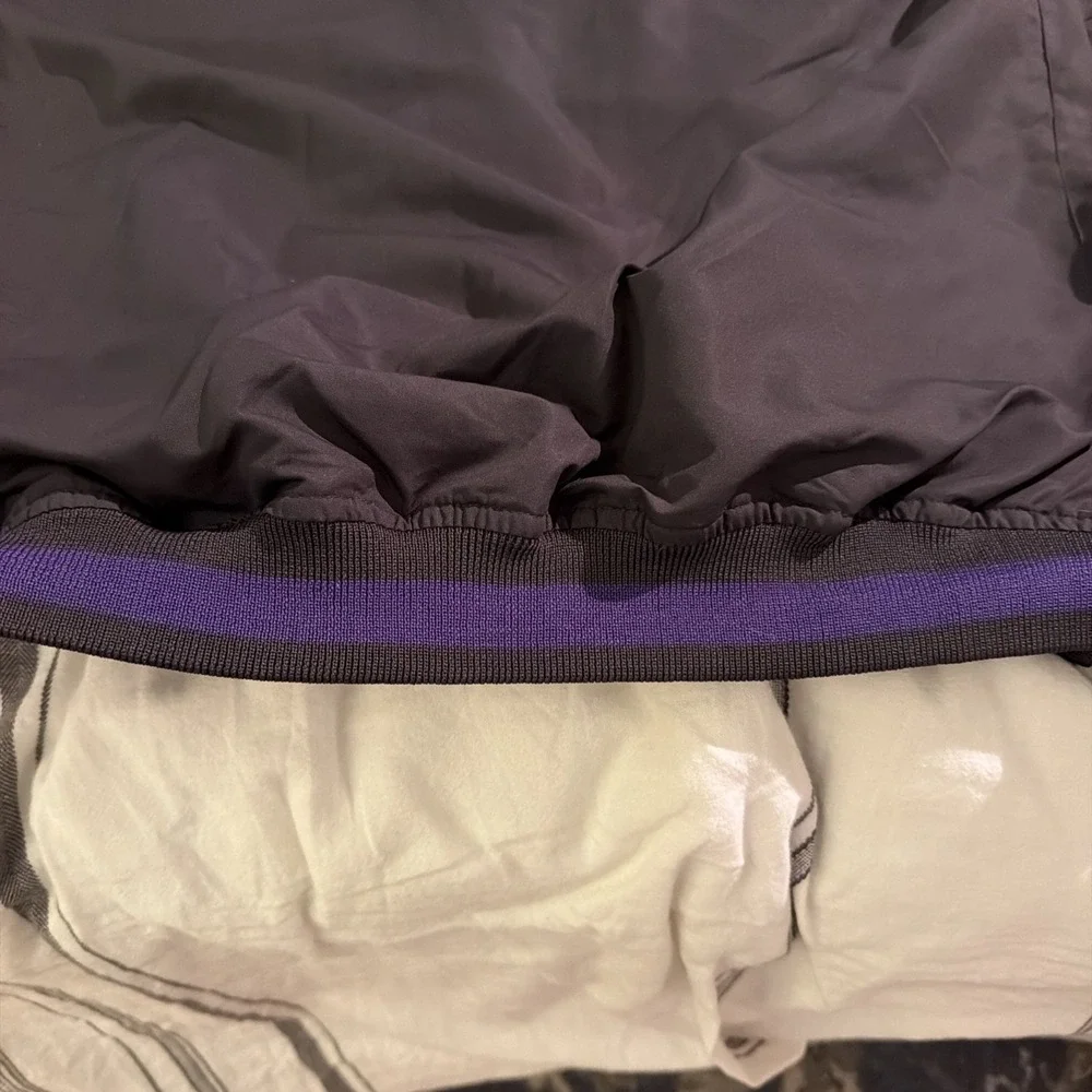 Vintage LSU Tigers Colosseum Athletics Pullover Windbreaker XL Dark Gray Purple